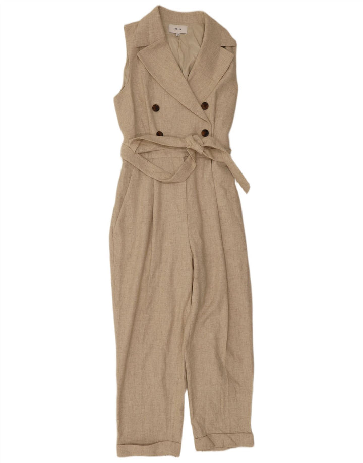 Salopetă fără mâneci pentru femei Reiss UK 12 Medium Beige Lână