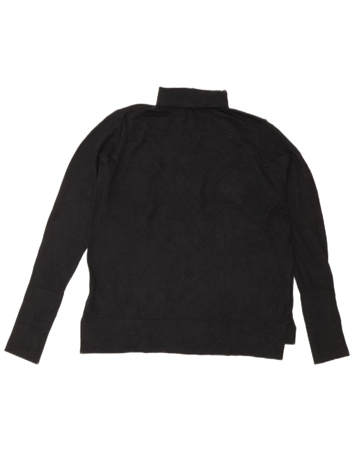 Pulover pentru femei cu gât rulat Zara UK 14 Medium Black Modal