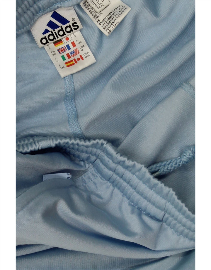 Pantaloni de trening Adidas pentru bărbați, poliester albastru mediu