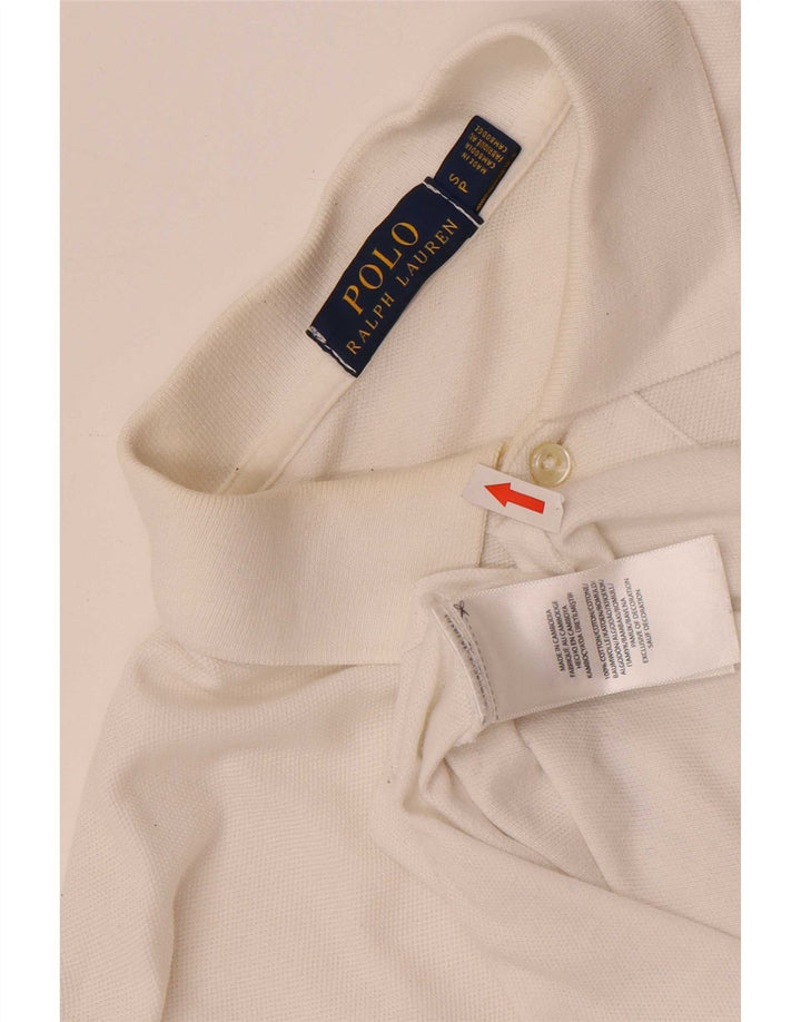 Cămașă Polo Ralph Lauren pentru bărbați, bumbac alb mic