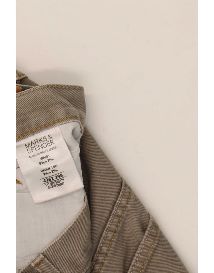 Blugi drepți pentru bărbați Marks & Spencer Blue Harbour W36 L29 bumbac gri
