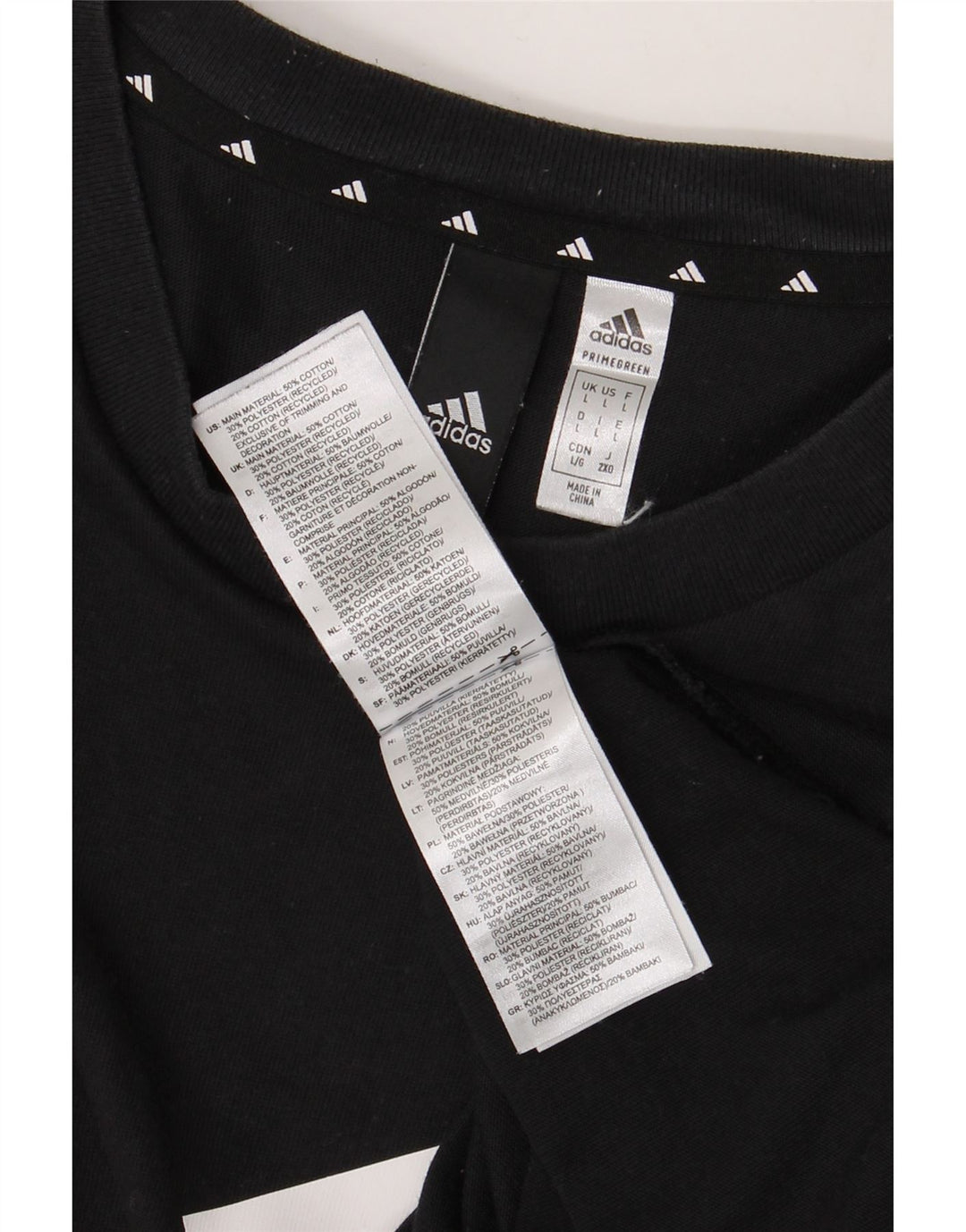 Tricou grafic Adidas pentru bărbați Top mare, negru, bumbac