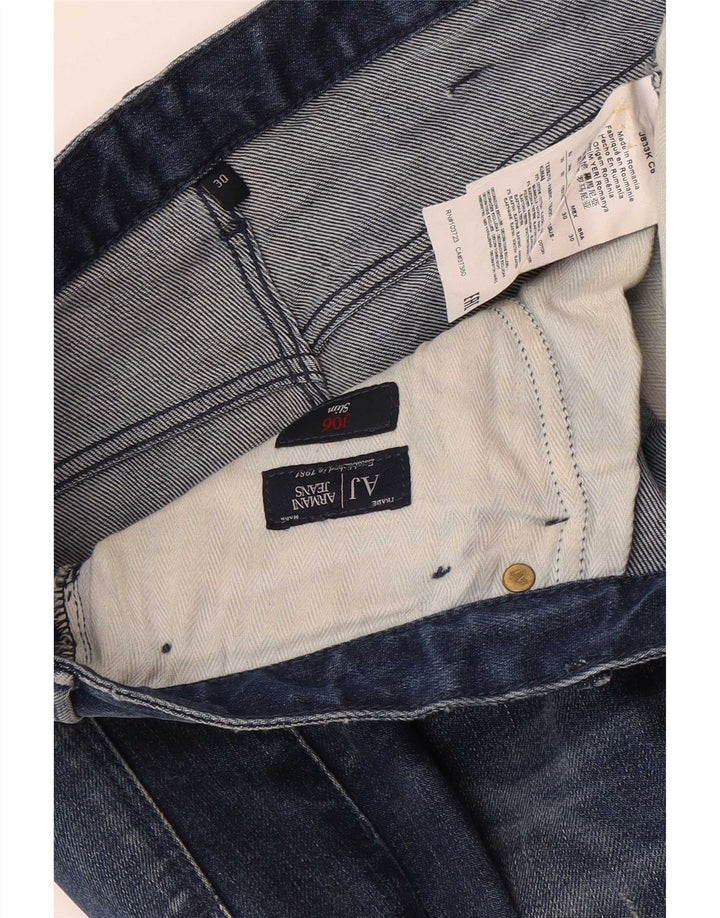 Blugi slim pentru bărbați Armani W30 L30 bumbac albastru