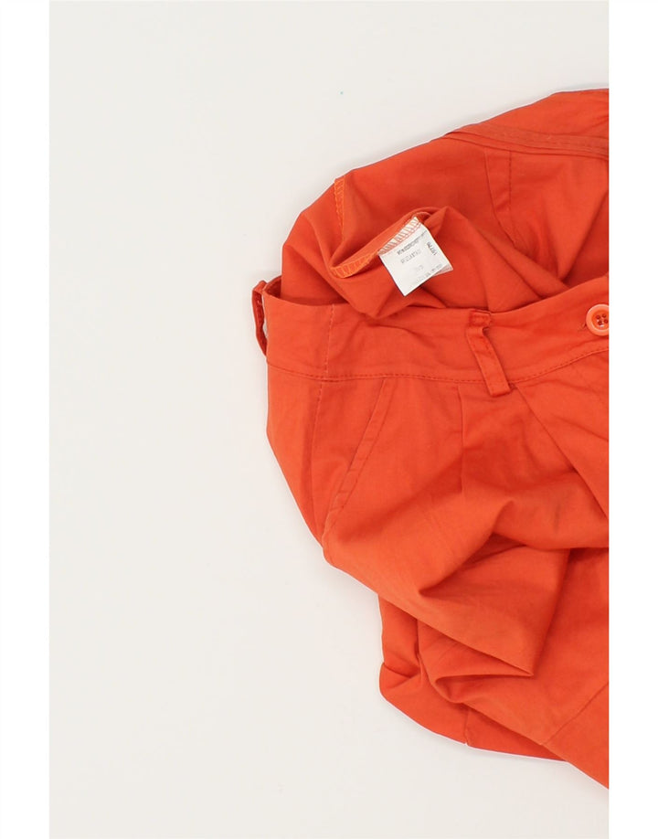 VINTAGE Womens Casual Shorts Small W26  Orange Cotton Vintage Vintage and Second-Hand Vintage from Messina Hembry 