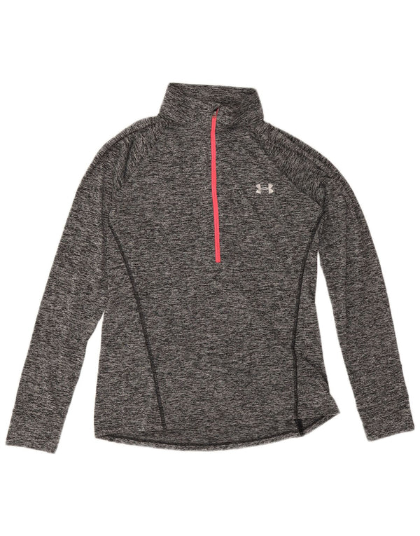 Top de trening Under Armour pentru femei Heat Gear Pullover UK 12 Medium Gri