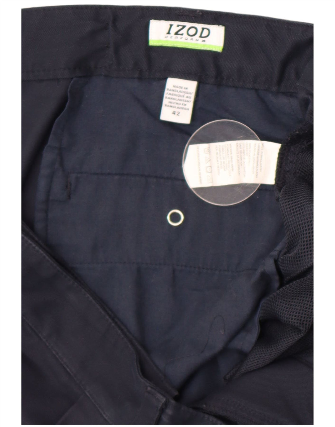 Pantaloni scurți chino pentru bărbați Izod W42 2XL poliester bleumarin
