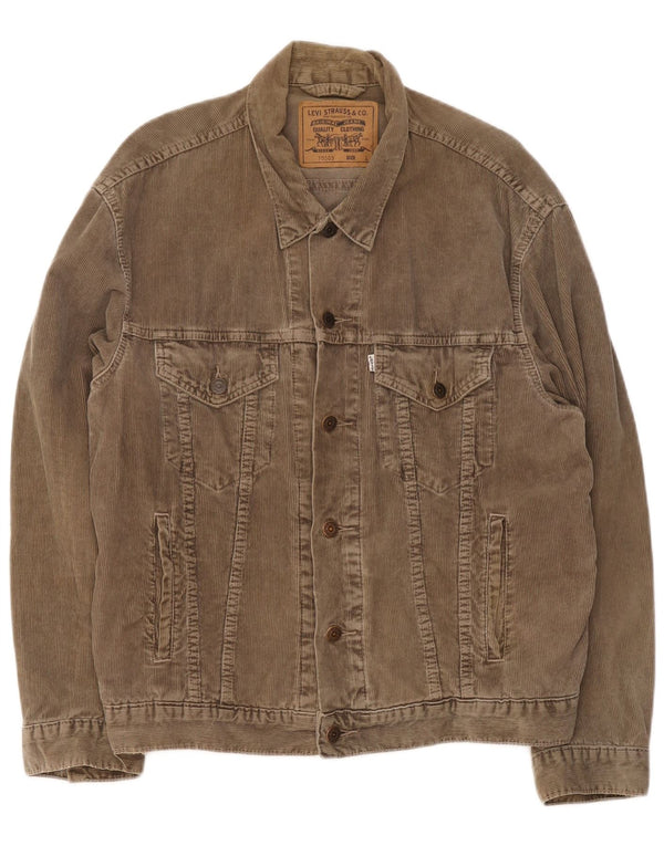 Jachetă Levi's din velur pentru femei UK 40, mare, maro, bumbac