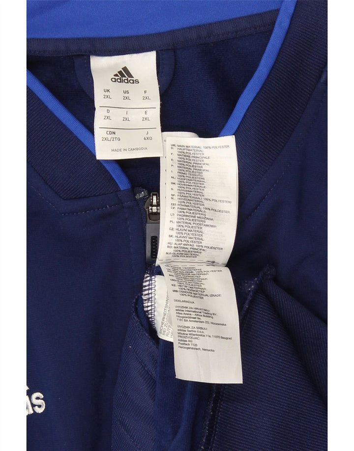 Jachetă de trening pentru bărbați Adidas, 2XL, poliester bleumarin