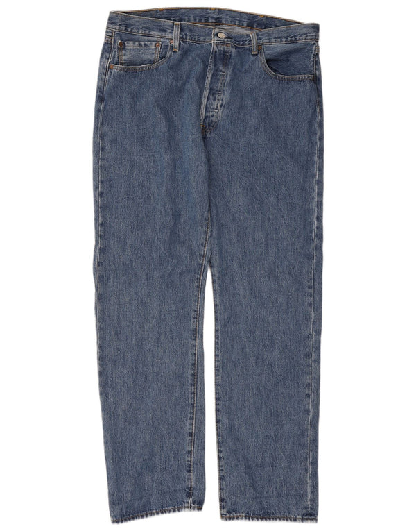 Blugi drepti pentru bărbați Levi's 501 W38 L32 Bumbac albastru