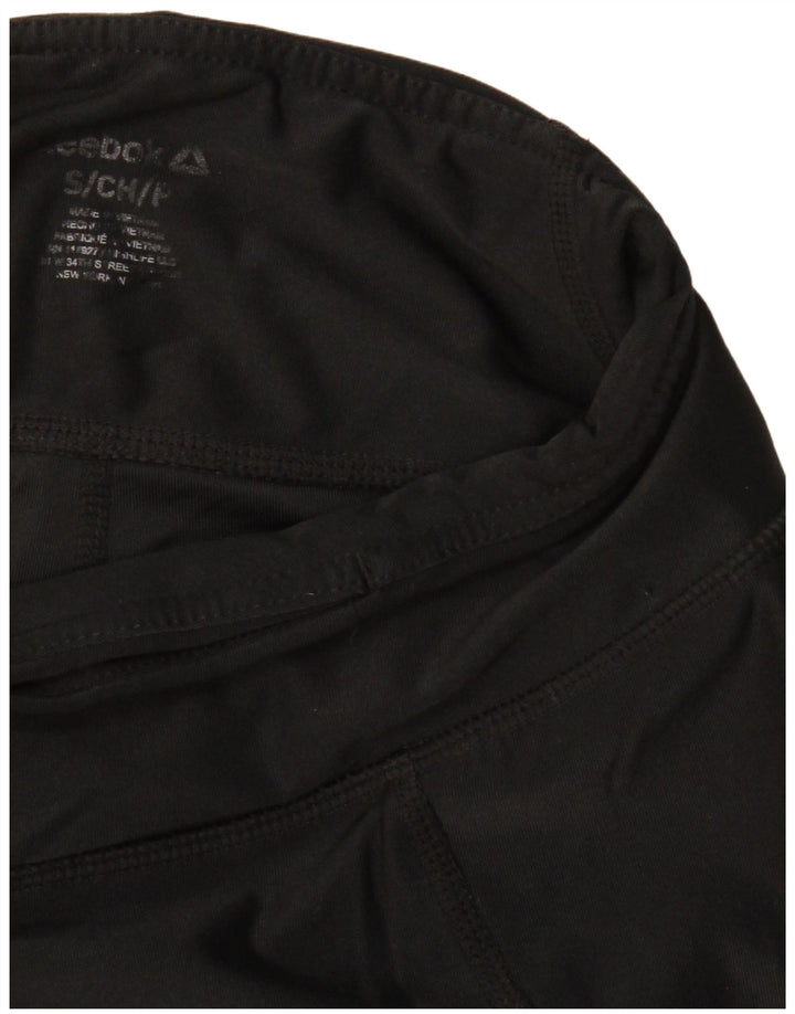 Leggings pentru femei REEBOK UK 10 Small Black