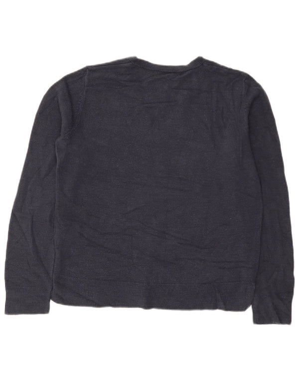 Pulover pentru femei Marks & Spencer cu decolteu în V UK 12 Medium Bleumarin