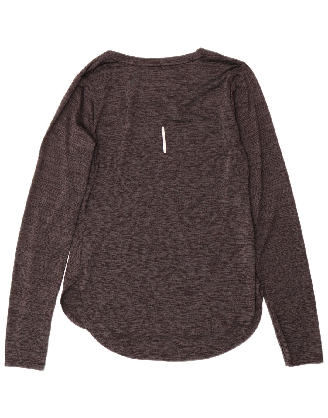 Top pentru femei REEBOK cu mânecă lungă UK 10 mic, gri, poliester cu pături