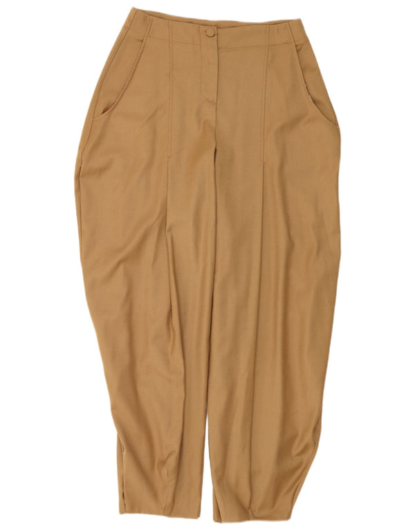 Pantaloni harem vintage pentru femei cu talie înaltă IT 46 Large W30 L32 Bej