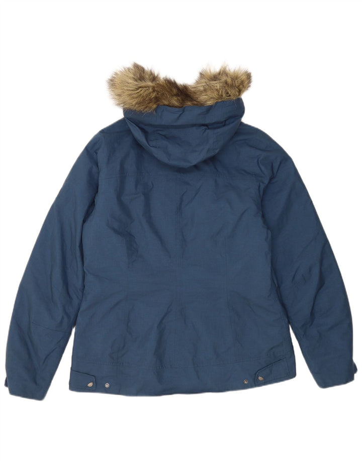 Jachetă Jack Wills pentru femei cu glugă, Marea Britanie 12/14, bleumarin mediu