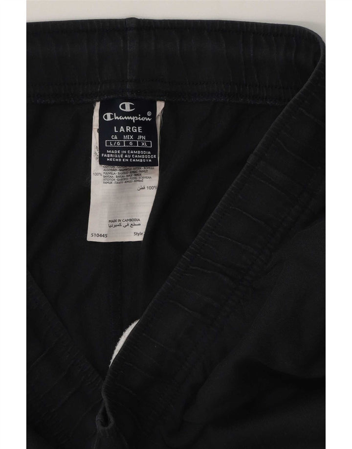 Pantaloni scurți sport Champion pentru bărbați, mari, negru, bumbac