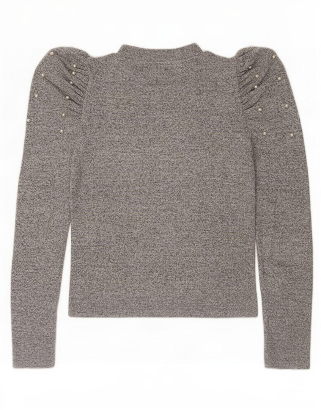 Top femeie Zara cu mânecă lungă UK 12 Medium Gri Pete