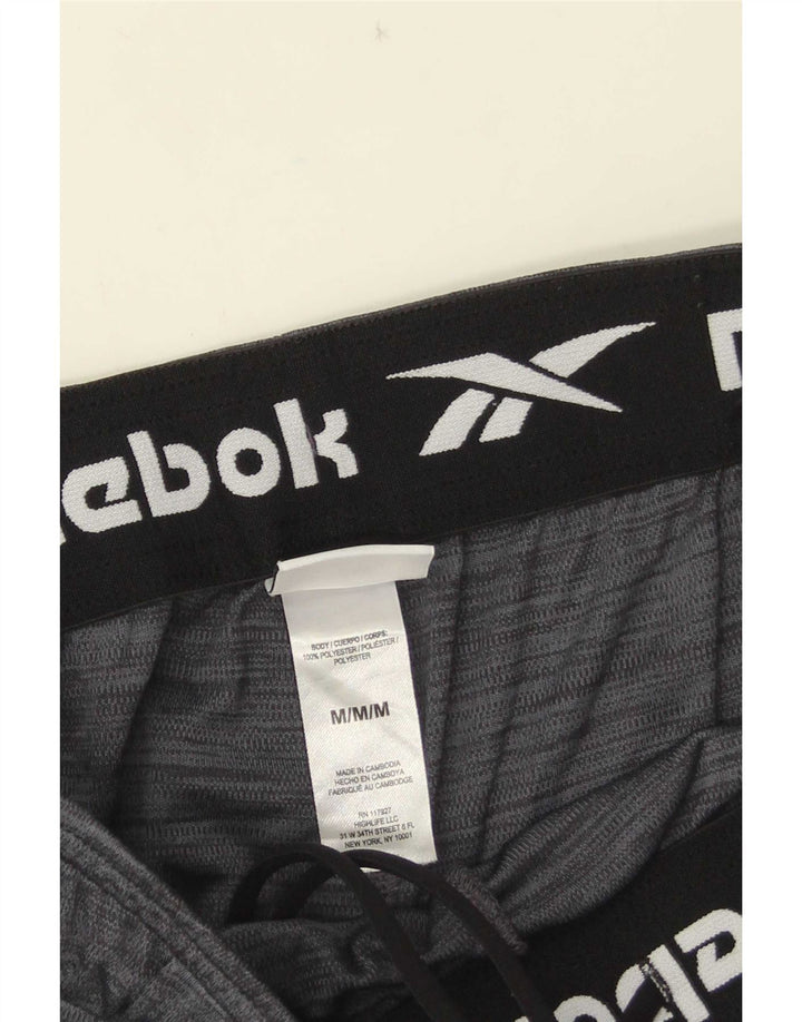 Pantaloni scurți sport Reebok pentru bărbați, poliester, gri mediu