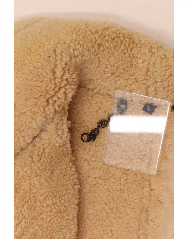 Jachetă din shearling pentru bărbați Wallace Sacks UK 40, mare, gri din piele