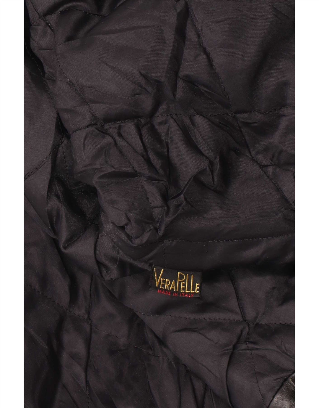Jachetă de piele vintage pentru femei UK 14 Large Black