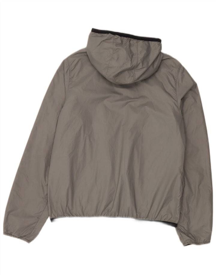 Jachetă de ploaie cu glugă reversibilă K-Way pentru femei UK 14 Medium bleumarin Poliamidă