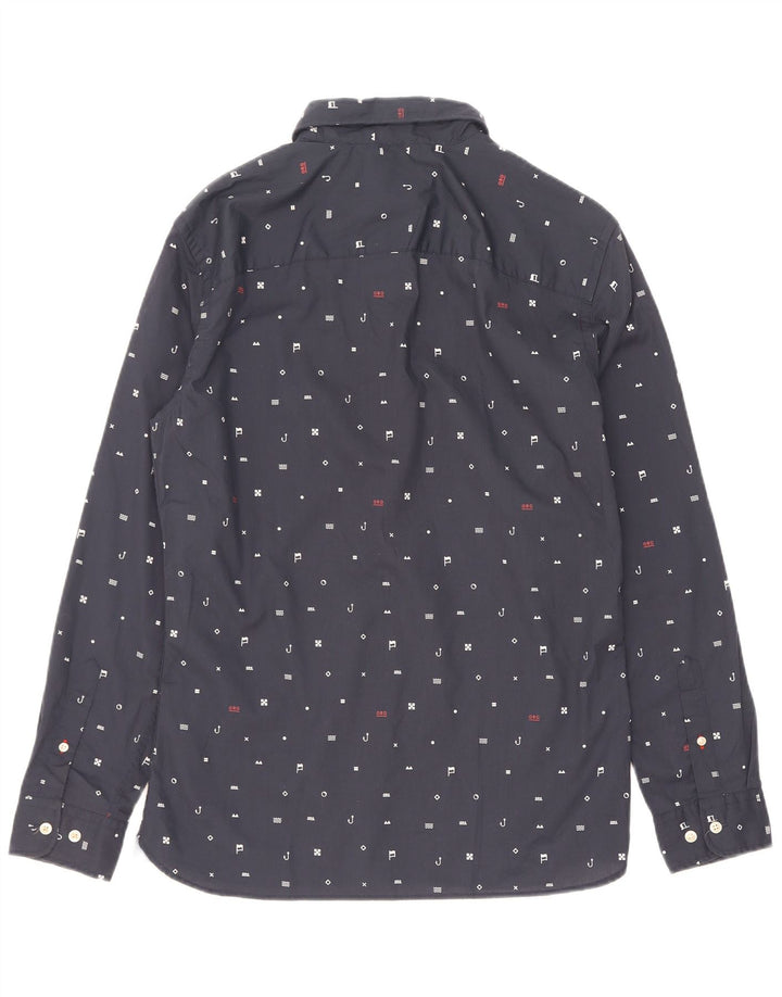 Cămașă Jack & Jones pentru bărbați cu model abstract, poliester mediu bleumarin