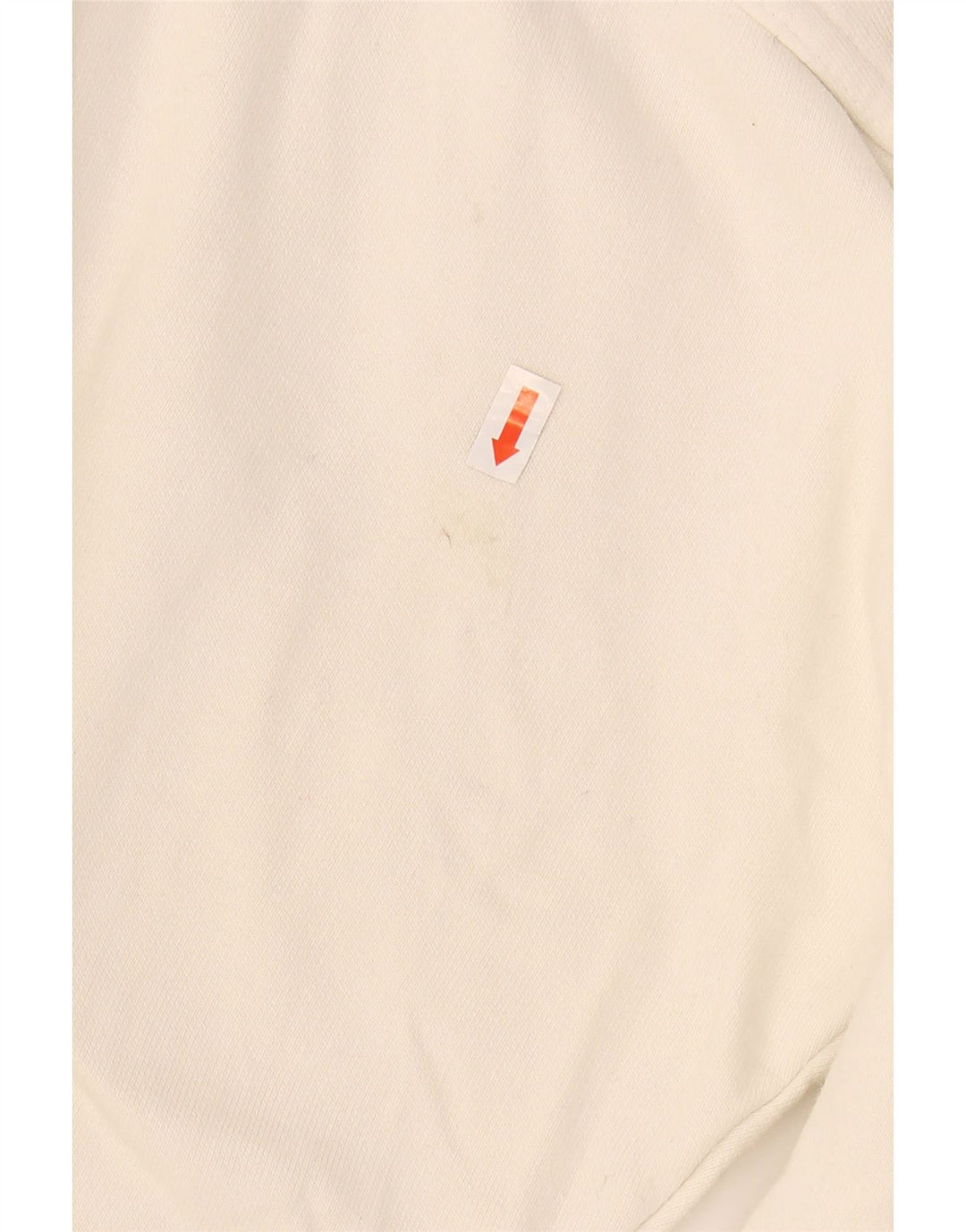 VINTAGE Mens Loose Fit Graphic Sweatshirt Jumper Medium White Cotton