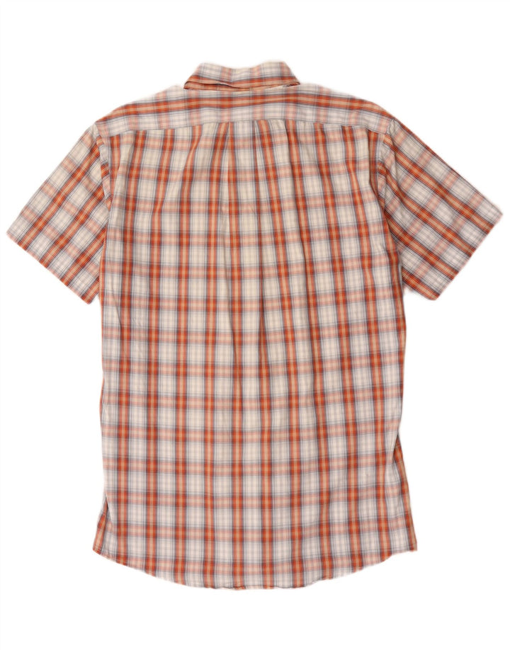 Cămașă cu mânecă scurtă pentru bărbați Eddie Bauer, cu potrivire clasică, din bumbac mic portocaliu