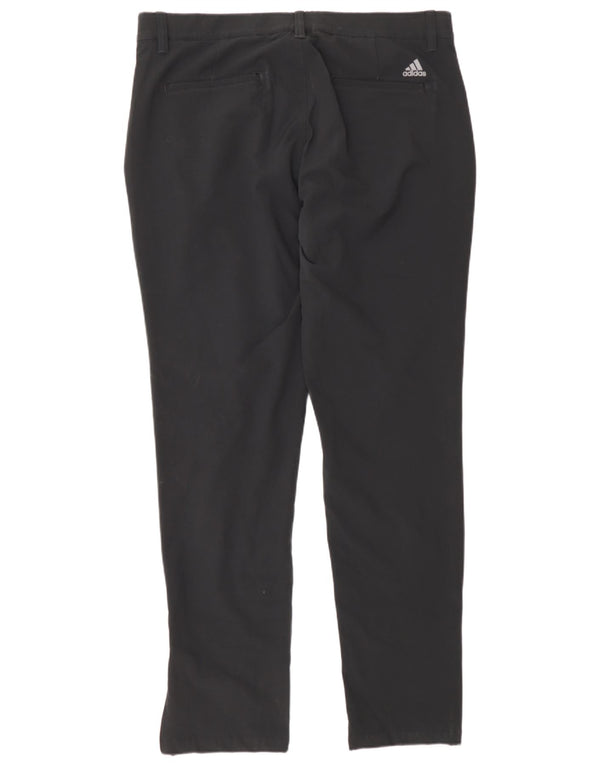 Pantaloni chino subțiri pentru bărbați Adidas W34 L32 poliester negru