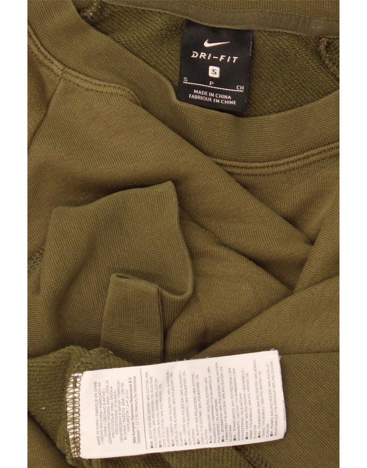 Pulover pentru femei Nike Crop Oversized Pulover UK 10 Mic Kaki Poliester