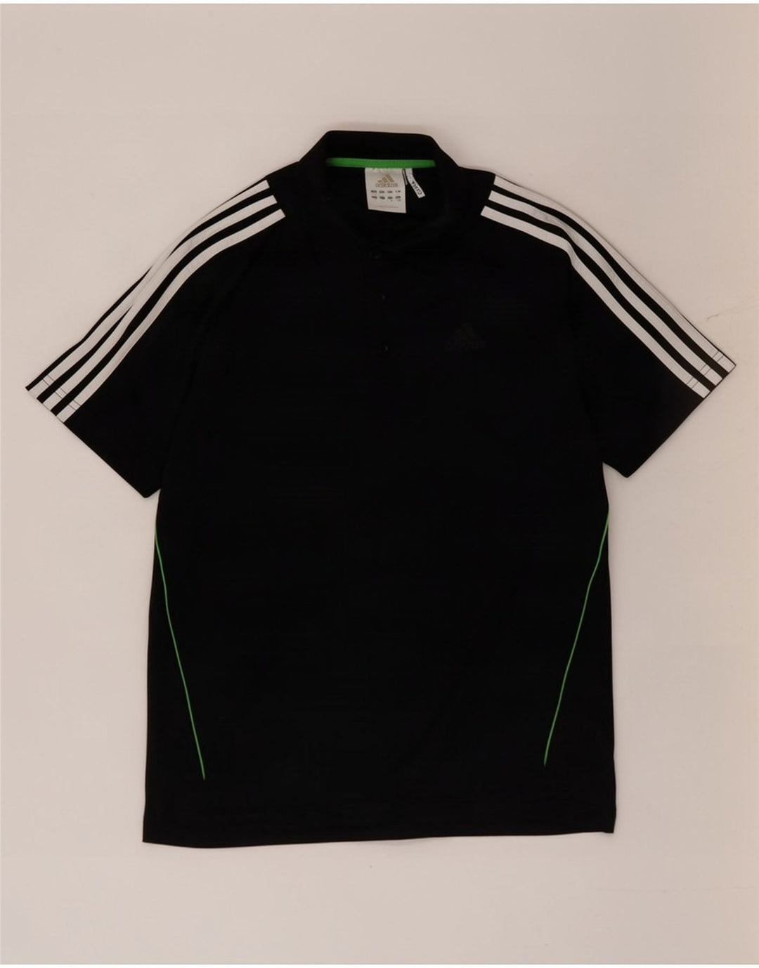 Tricou polo Adidas Climacool pentru bărbați, poliester negru mic