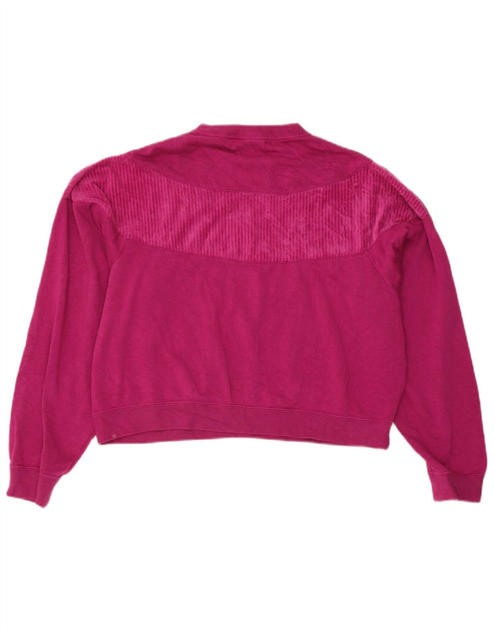 Pulover supradimensionat pentru femei Nike UK 14 Roz mediu