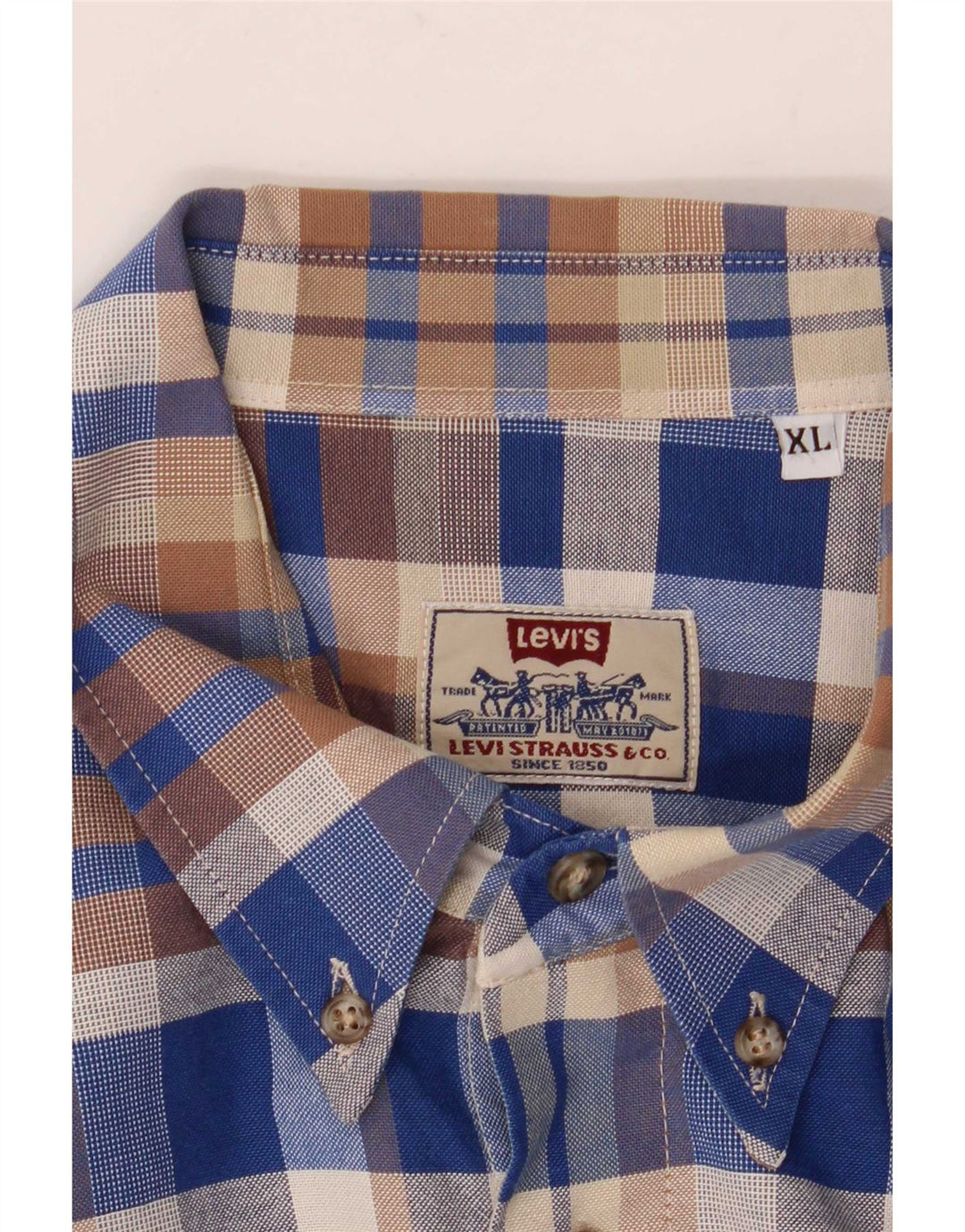 Cămașă pentru bărbați Levi's XL Blue Check