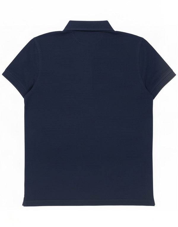 Massimo Dutti Cămașă Polo pentru bărbați Medium Bleumarin Bumbac