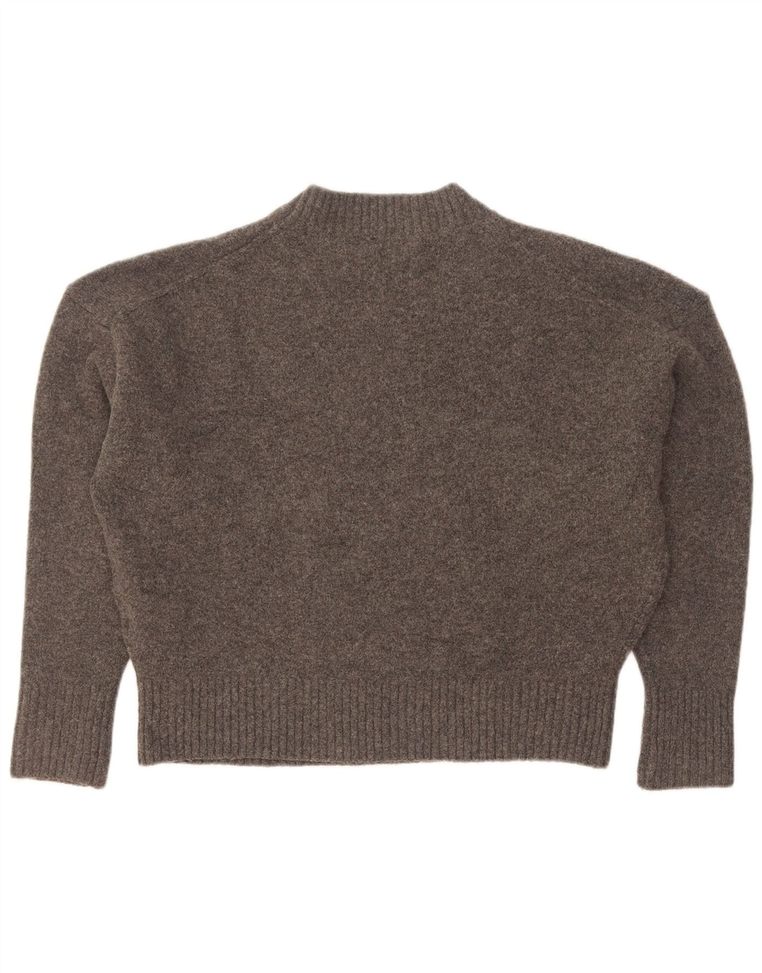 Pulover oversize cu decolteu rotund pentru femei Zara UK 10 Mic Gri