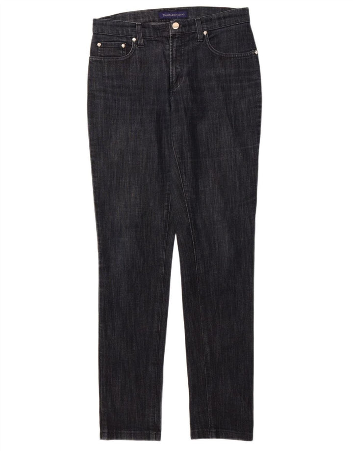 TRUSSARDI Womens Slim Jeans W27 L32 Navy Blue Cotton