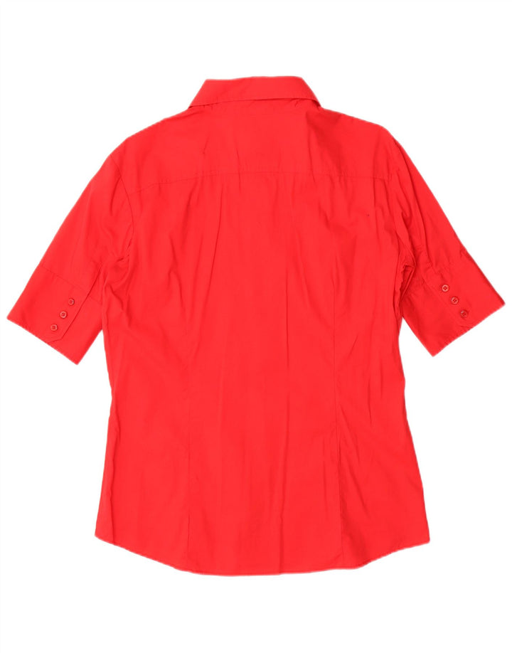 Cămașă Benetton cu mânecă scurtă pentru femei UK 16 Large Red