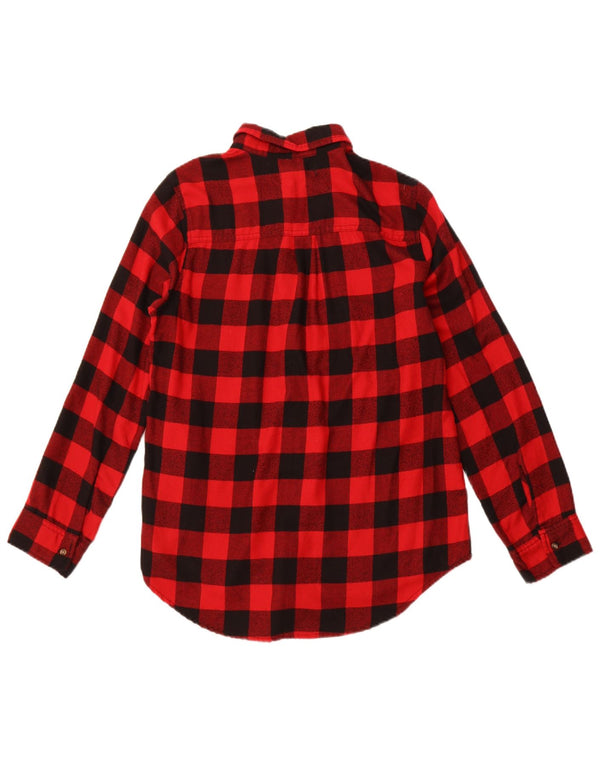 Cămașă de flanel pentru femei HOLLISTER Boyfriend Fit UK 14 Medium Red Gingham