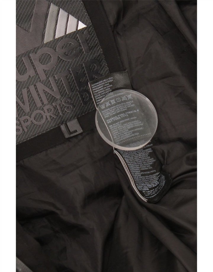Jachetă căptușită cu glugă Superdry pentru bărbați UK 40 Poliester negru mare