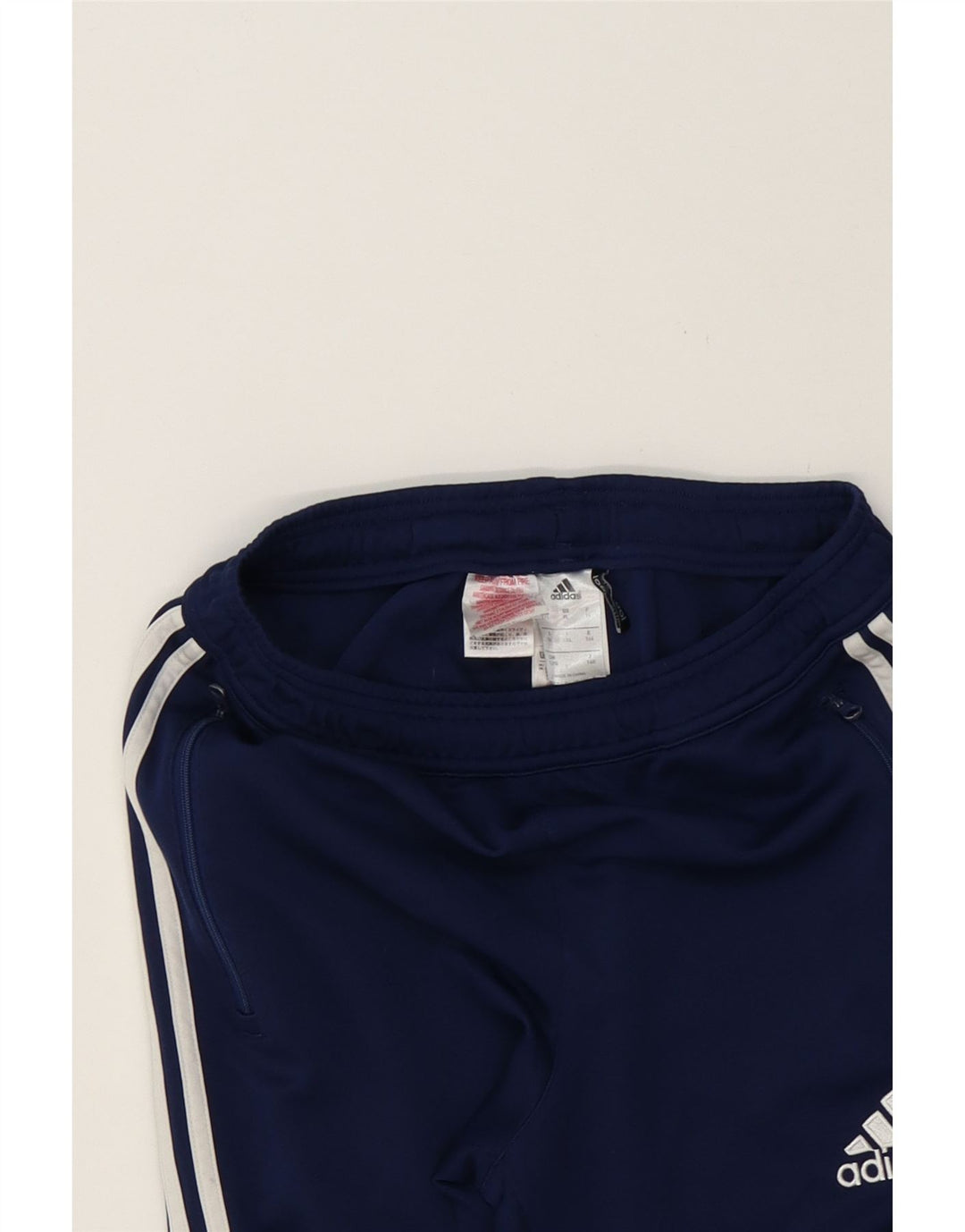 ADIDAS Boys Climacool Tracksuit Trousers 13-14 Years Navy Blue Polyester Vintage Adidas and Second-Hand Adidas from Messina Hembry 