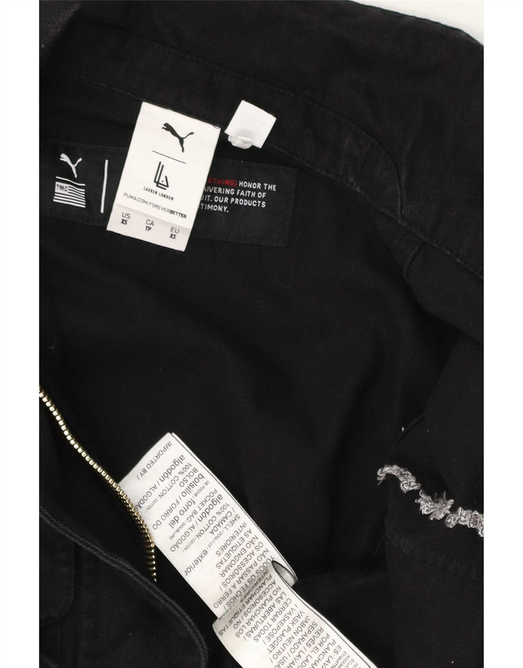 Salopetă Puma pentru femei UK 6 XS, bumbac negru