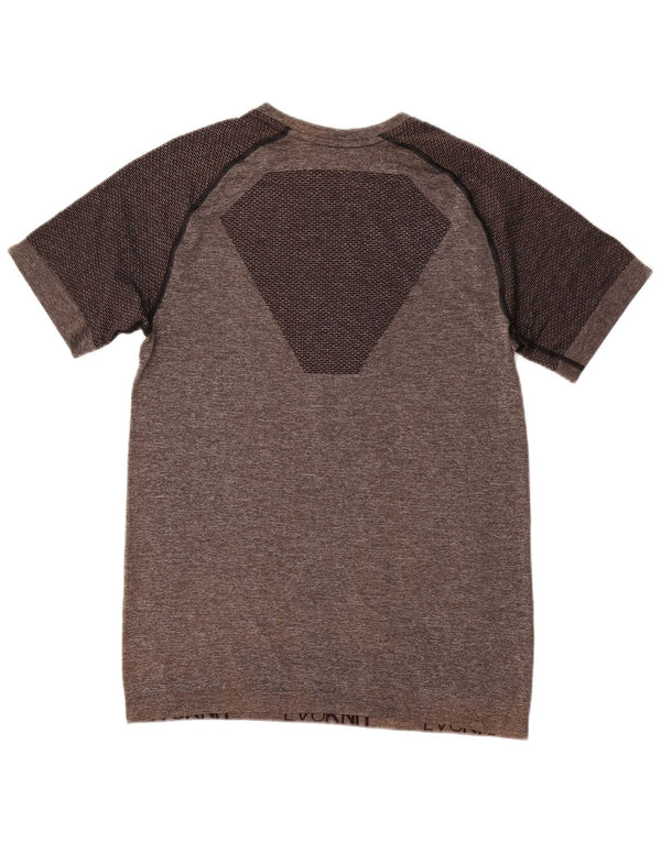 Puma Mens T-Shirt Top Small Grey Colourblock