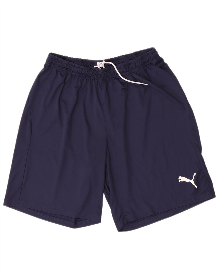 Pantaloni scurți sport Puma pentru bărbați, mari, albastru, poliester