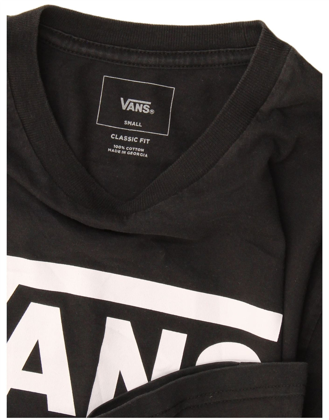 Tricou grafic Vans Classic Fit Top Mic Negru
