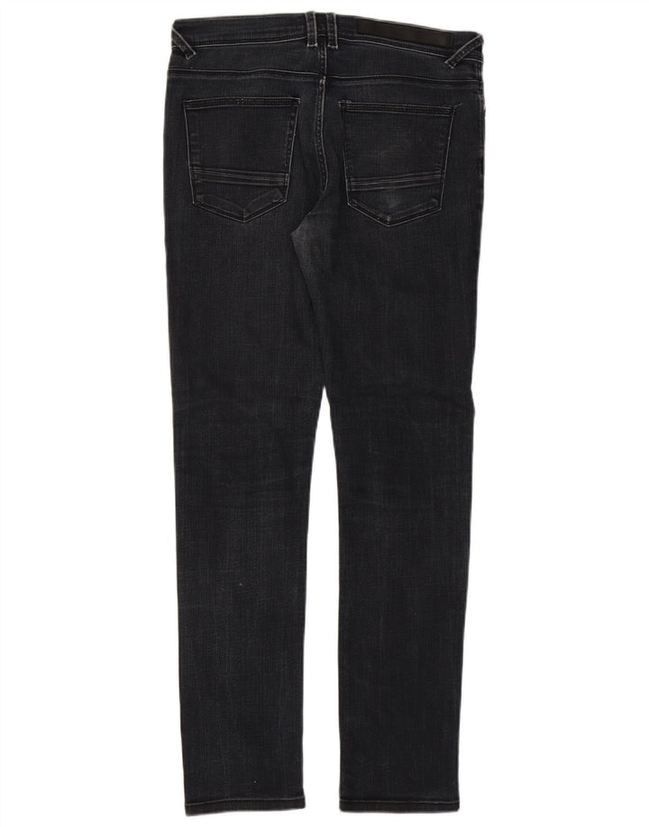 Blugi slim pentru bărbați Zara EU 42 Large W32 L29 Albastru
