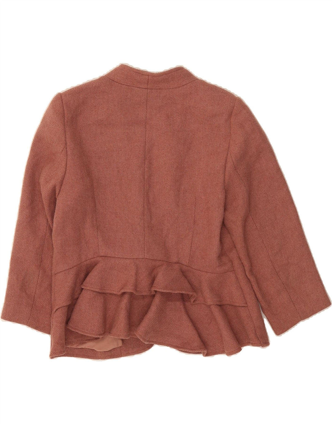 WHISTLE Womens 3/4 Sleeve Open Blazer Jacket UK 12 Medium  Maroon Vintage Whistle and Second-Hand Whistle from Messina Hembry 