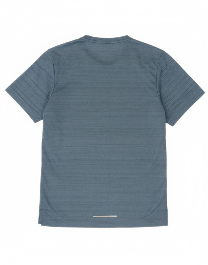 Tricou Nike Dri Fit pentru bărbați Top mic din poliester cu dungi albastre