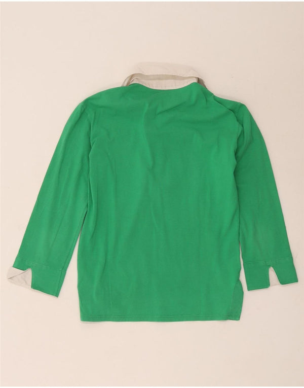 Cămașă polo pentru femei Fred Perry cu mâneci 3/4 UK 14, verde, mare