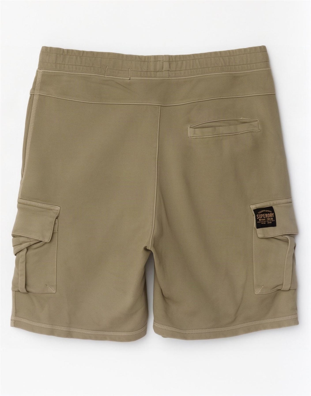 Pantaloni scurți sport cargo Superdry pentru bărbați, bumbac mediu kaki
