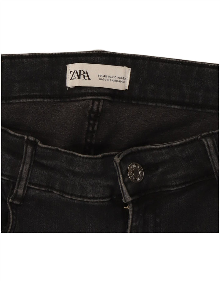 Blugi slim pentru femei Zara EU 42 Large W32 L26 Negri