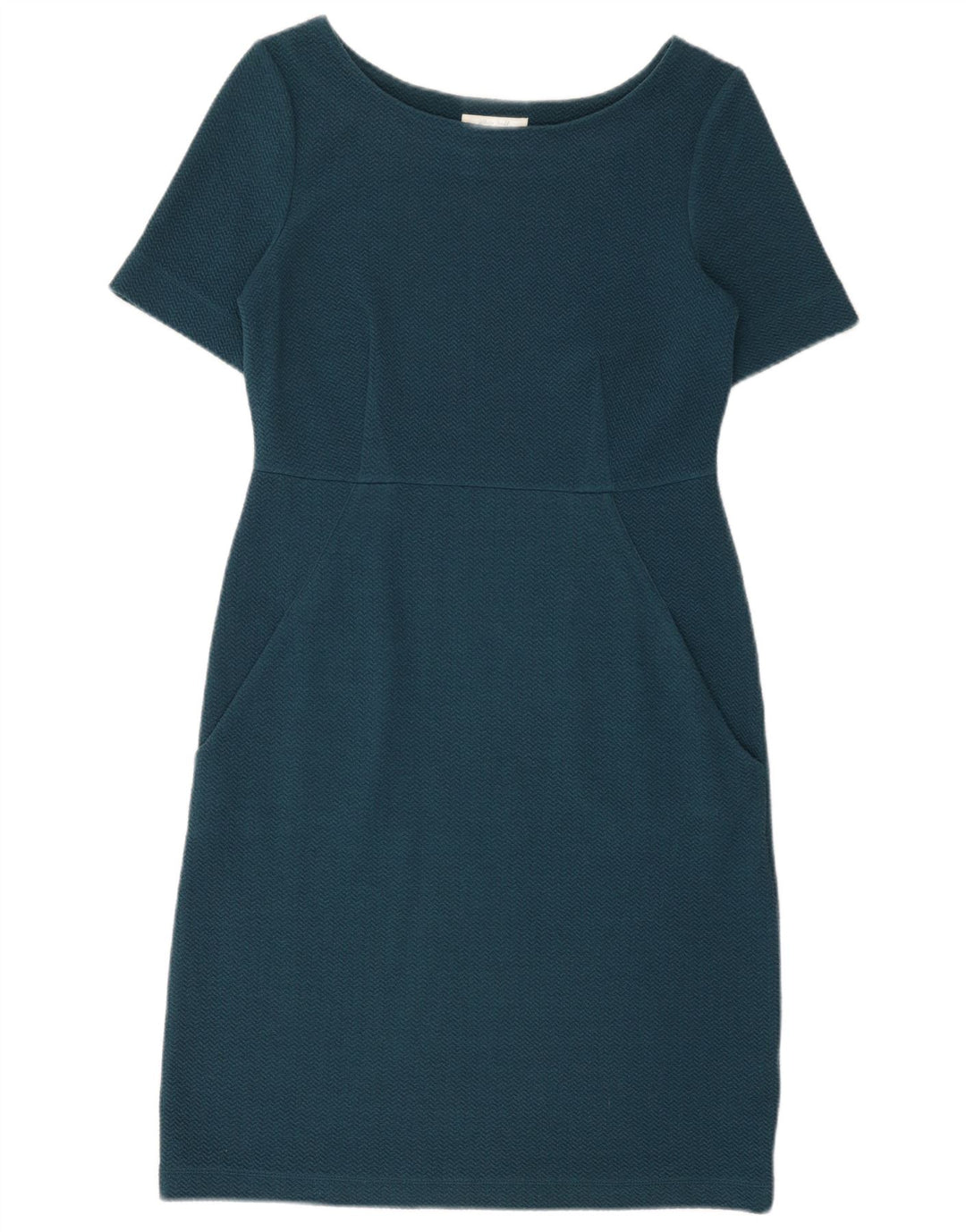 WHITE STUFF Rochie teacă pentru femei UK 10 Small Bluemarin Chevron Poliester